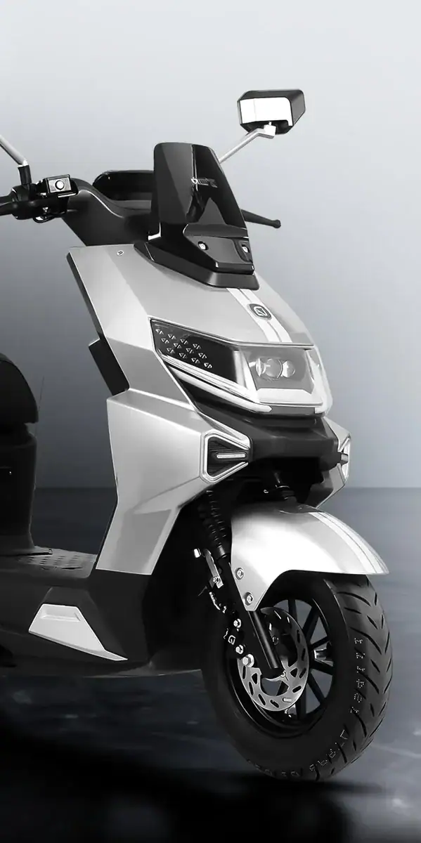 Modern Dawnray electric scooter with sleek design, advanced dashboard, and comfortable seating, ideal for urban commuting and eco-friendly transportation.