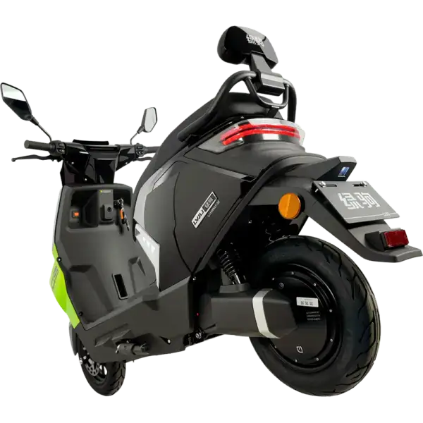 Electric scooter with modern design and advanced features for urban commuting.