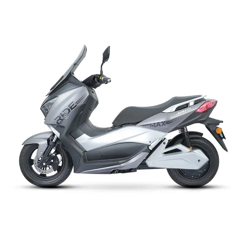Modern Phantom Max scooter with sleek design, ideal for urban commuting and transportation. Features advanced technology and comfortable seating for city riders.