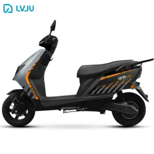 Modern electric scooter designed for adventure and urban commuting, featuring a sleek black and orange design, durable build, and eco-friendly performance.