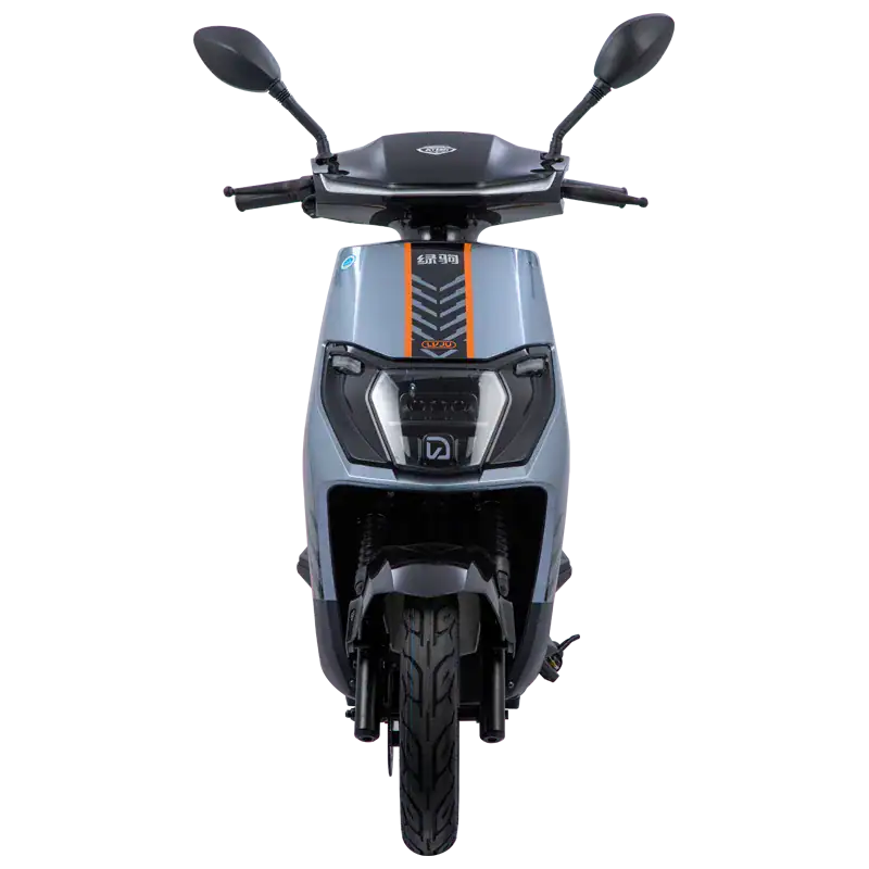 Modern electric scooter designed for adventure and urban commuting, featuring a sleek build, digital display, and durable tires for versatile terrain.