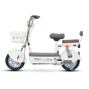 Modern electric mobility scooter designed for adults, featuring a comfortable seat, sturdy wheels, and easy-to-use controls for enhanced mobility and independence.