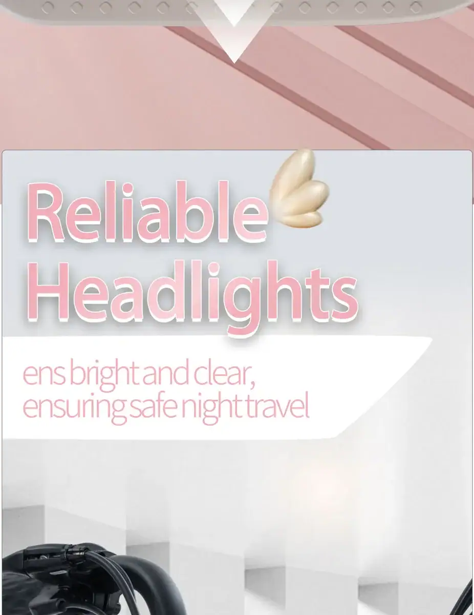 Close-up of reliable car headlights with a soft pink background, emphasizing safety and brightness for night driving.