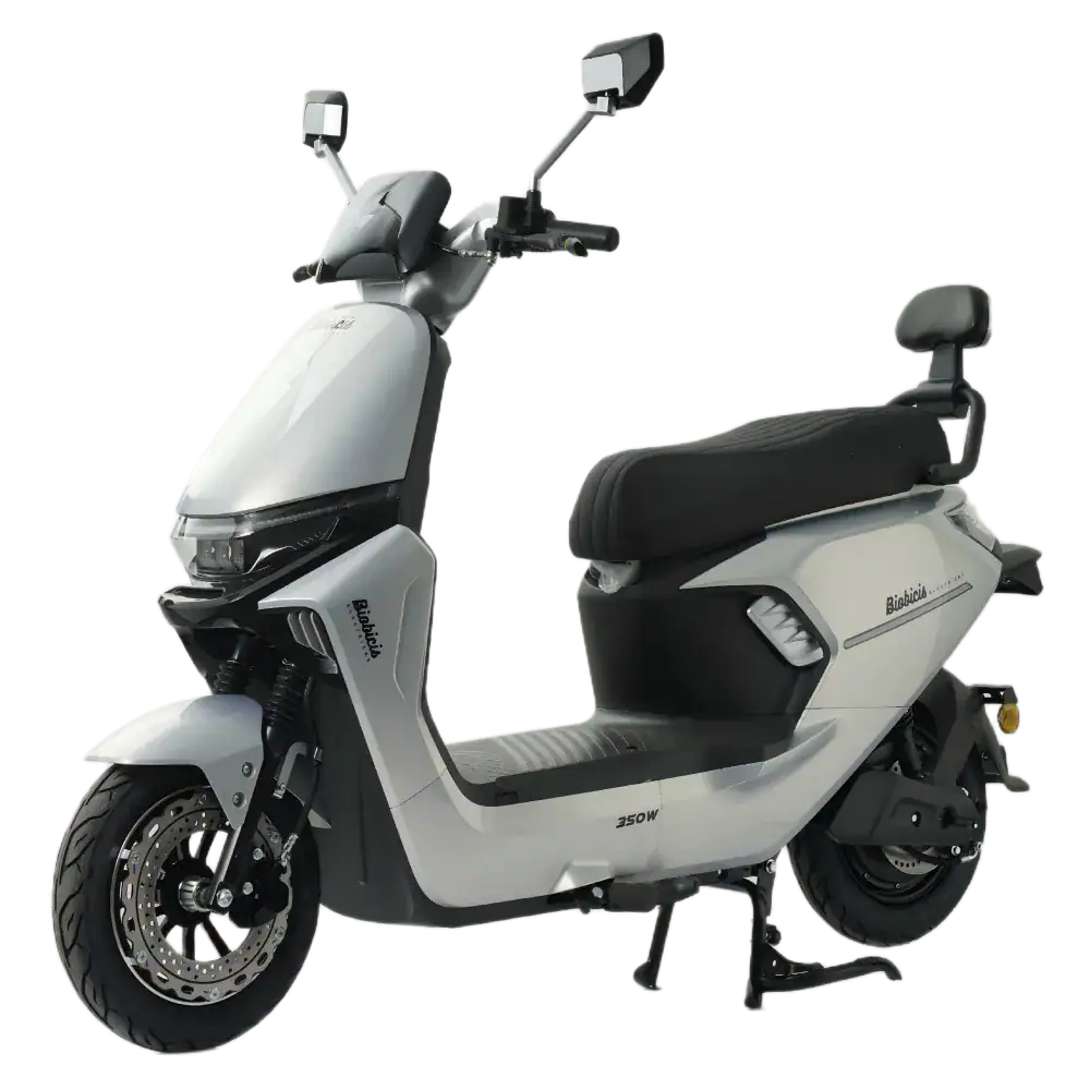 Electric scooter with sleek body, comfortable seat, and digital display, ideal for eco-friendly city transportation and efficient travel.