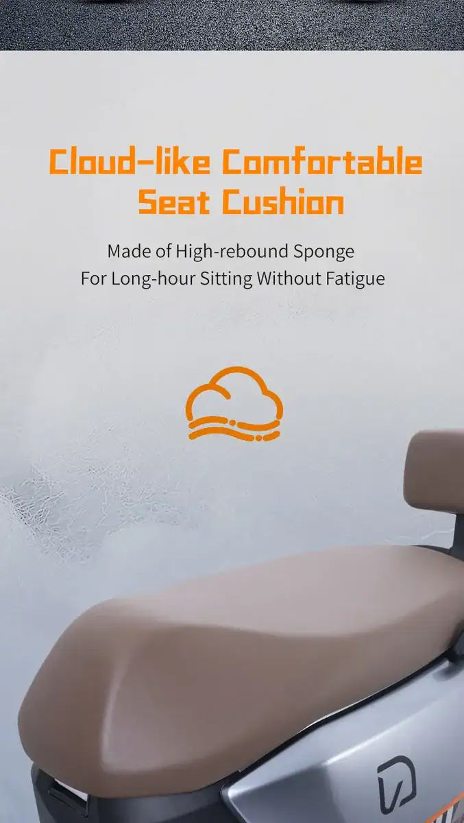 Ergonomic beige seat cushion designed for long hours of sitting, made with high-rebound sponge for comfort and fatigue-free experience.