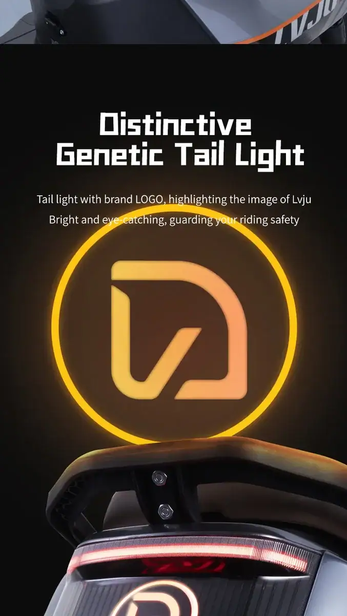 Distinctive Genetic Tail Light with Logo, enhances bike safety with bright, eye-catching illumination. Designed for durability and visibility, it highlights the brand logo for better recognition.