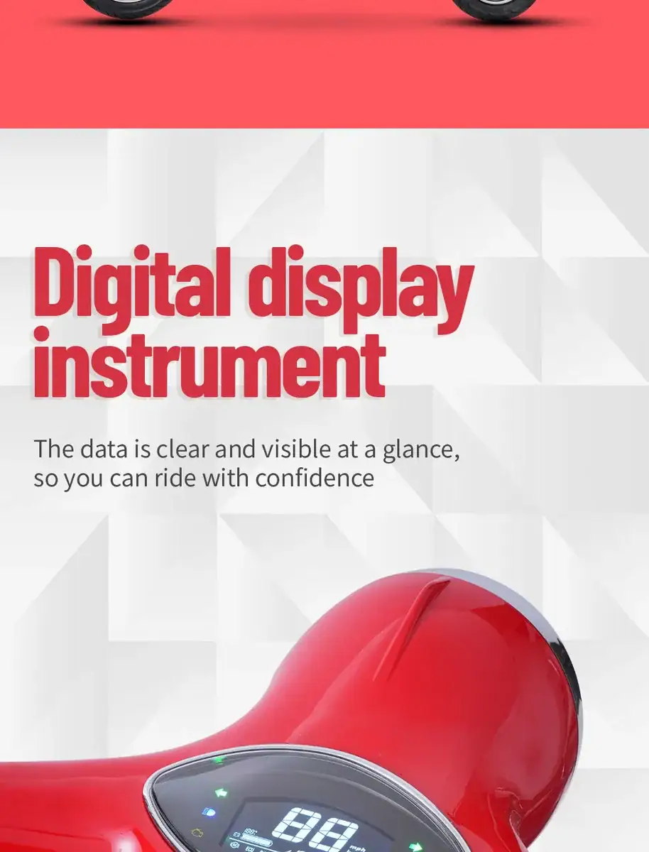 Close-up of a red digital display instrument showing data, used for accurate measurement and monitoring in various applications.