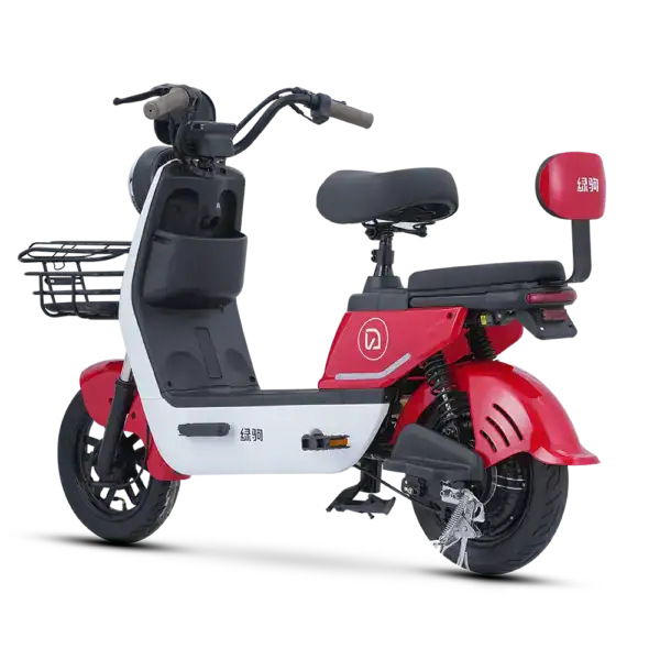 Electric scooter designed for city travel, featuring a compact build, comfortable seat, and modern design. Ideal for short-distance commuting with eco-friendly features and easy maneuverability.