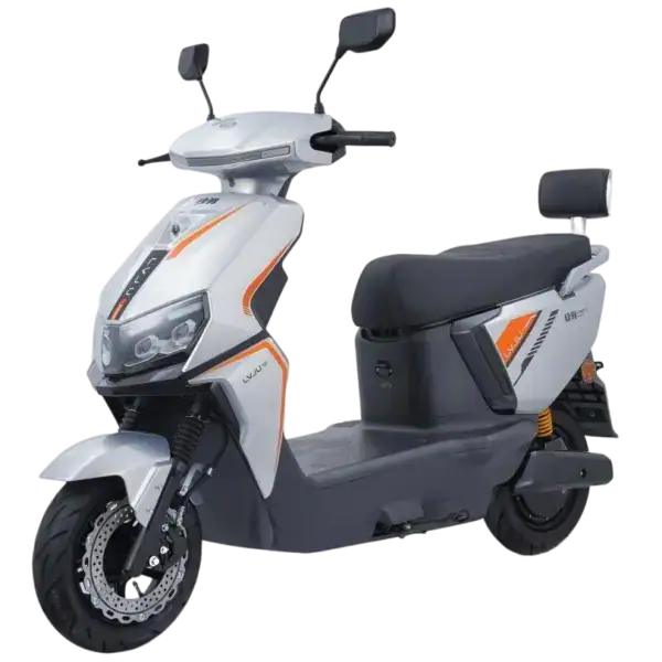 Electric scooter with modern design, ideal for city travel and eco-friendly transportation. Features a comfortable seat, digital display, and efficient battery for long rides.