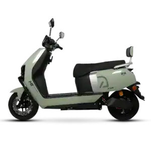 Electric scooter equipped with GPS and mapping technology for land boundary surveying and boundary delineation projects.